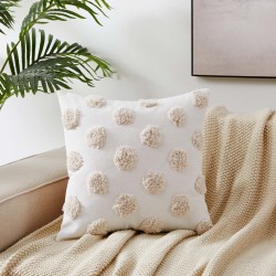 FUNDA DE COJÍN BOHO "LUNARES"